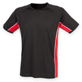 Noir-Rouge-Blanc - Front - Finden & Hales - T-shirt de sport - Enfant