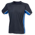 Bleu marine-Bleu roi-Blanc - Front - Finden & Hales - T-shirt sport à manches courtes - Homme