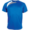 Bleu roi-Blanc-Gris - Front - Kariban Proact - T-shirt sport à manches courtes - Homme
