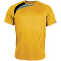 Jaune-Noir-Gris - Front - Kariban Proact - T-shirt sport à manches courtes - Homme