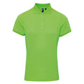 Vert néon - Front - Premier Coolchecker - Polo à manches courtes - Femme