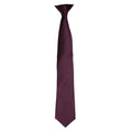 Aubergine - Front - Premier - Cravate à clipser