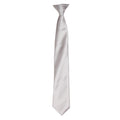 Gris argent - Front - Premier - Cravate à clipser