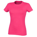 Fuchsia - Back - Skinni Fit Feel Good - T-shirt étirable à manches courtes - Femme
