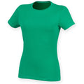 Vert - Back - Skinni Fit Feel Good - T-shirt étirable à manches courtes - Femme