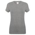 Gris - Front - Skinni Fit Feel Good - T-shirt étirable à manches courtes - Femme