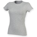 Gris - Side - Skinni Fit Feel Good - T-shirt étirable à manches courtes - Femme