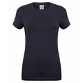 Bleu marine - Front - Skinni Fit Feel Good - T-shirt étirable à manches courtes - Femme