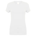Blanc - Front - Skinni Fit Feel Good - T-shirt étirable à manches courtes - Femme
