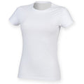 Blanc - Back - Skinni Fit Feel Good - T-shirt étirable à manches courtes - Femme