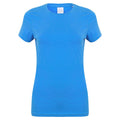 Bleu chiné - Front - Skinni Fit Feel Good - T-shirt étirable à manches courtes - Femme