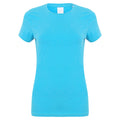 Bleu surf - Front - Skinni Fit Feel Good - T-shirt étirable à manches courtes - Femme