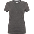 Gris foncé chiné - Front - Skinni Fit Feel Good - T-shirt étirable à manches courtes - Femme