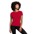 Rouge chiné - Back - Skinni Fit Feel Good - T-shirt étirable à manches courtes - Femme