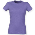 Violet chiné - Front - Skinni Fit Feel Good - T-shirt étirable à manches courtes - Femme
