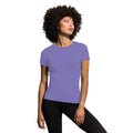 Violet chiné - Back - Skinni Fit Feel Good - T-shirt étirable à manches courtes - Femme