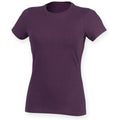 Violet profond - Side - Skinni Fit Feel Good - T-shirt étirable à manches courtes - Femme