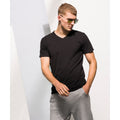Noir - Back - Skinni Fit - T-shirt à manches courtes et col en V - Homme