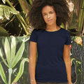 Bleu marine - Back - Fruit Of The Loom - T-shirt à manches courtes - Femme