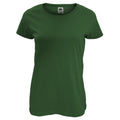 Vert bouteille - Front - Fruit Of The Loom - T-shirt à manches courtes - Femme