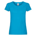 Bleu azur - Front - Fruit Of The Loom - T-shirt à manches courtes - Femme