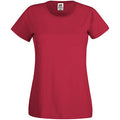 Rouge brique - Front - Fruit Of The Loom - T-shirt à manches courtes - Femme