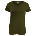 Olive - Front - Fruit Of The Loom - T-shirt à manches courtes - Femme