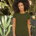 Olive - Back - Fruit Of The Loom - T-shirt à manches courtes - Femme