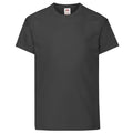 Noir - Front - Fruit Of The Loom - T-shirt à manches courtes - Enfant unisexe
