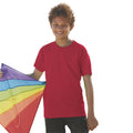 Rouge brique - Back - Fruit Of The Loom - T-shirt à manches courtes - Enfant unisexe