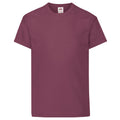 Bordeaux - Front - Fruit Of The Loom - T-shirt à manches courtes - Enfant unisexe