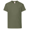 Olive - Front - Fruit Of The Loom - T-shirt à manches courtes - Enfant unisexe