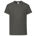 Graphite clair - Front - Fruit Of The Loom - T-shirt à manches courtes - Enfant unisexe
