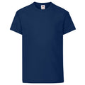 Bleu marine profond - Front - Fruit Of The Loom - T-shirt à manches courtes - Enfant unisexe