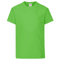 Vert citron - Front - Fruit Of The Loom - T-shirt à manches courtes - Enfant unisexe
