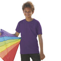 Violet - Back - Fruit Of The Loom - T-shirt à manches courtes - Enfant unisexe