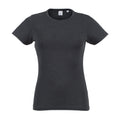 Noir - Front - Skinni Fit - T-shirt à manches courtes - Femme