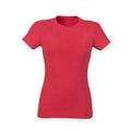 Rouge Triblend - Front - Skinni Fit - T-shirt à manches courtes - Femme