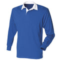 Bleu roi - Front - Front Row - T-shirt de rugby à manches longues en coton - Homme