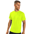 Jaune fluo - Back - Tri Dri - T-shirt de fitness à manches courtes - Homme