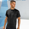 Noir - Lifestyle - Tri Dri - T-shirt de fitness à manches courtes - Homme