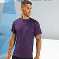 Pourpre vif - Back - Tri Dri - T-shirt de fitness à manches courtes - Homme