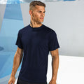 Bleu marine - Back - Tri Dri - T-shirt de fitness à manches courtes - Homme