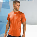 Orange - Back - Tri Dri - T-shirt de fitness à manches courtes - Homme
