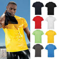 Jaune soleil - Back - Tri Dri - T-shirt de fitness à manches courtes - Homme