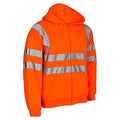 Orange - Side - Yoko - Sweatshirt à capuche haute visibilité - Homme