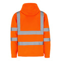 Orange - Back - Yoko - Sweatshirt à capuche haute visibilité - Homme
