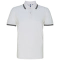 Blanc-noir - Front - Asquith & Fox - Polo - Homme