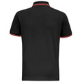 Noir-rouge - Back - Asquith & Fox - Polo - Homme