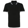 Noir-blanc - Front - Asquith & Fox - Polo - Homme